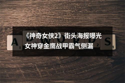 《神奇女侠2》街头海报曝光 女神穿金鹰战甲霸气侧漏