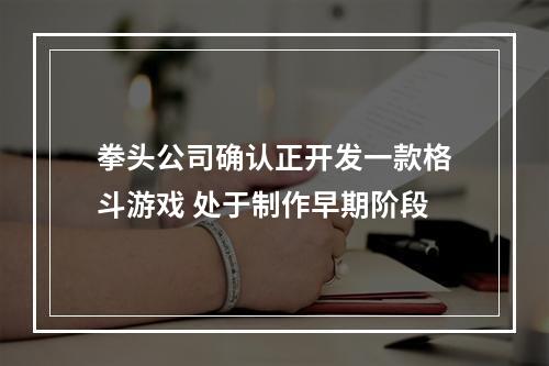 拳头公司确认正开发一款格斗游戏 处于制作早期阶段