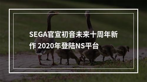 SEGA官宣初音未来十周年新作 2020年登陆NS平台