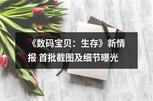 《数码宝贝：生存》新情报 首批截图及细节曝光