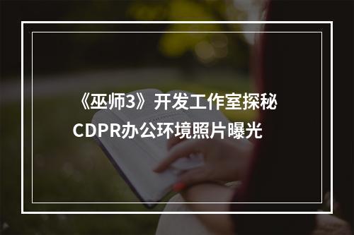 《巫师3》开发工作室探秘 CDPR办公环境照片曝光