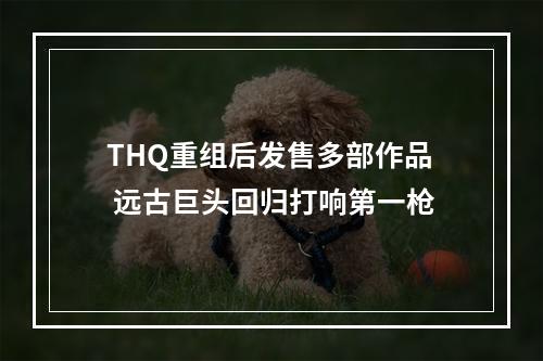 THQ重组后发售多部作品 远古巨头回归打响第一枪