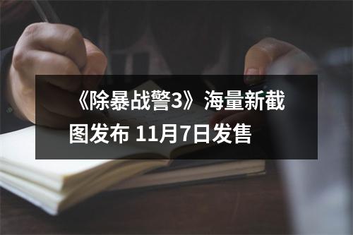 《除暴战警3》海量新截图发布 11月7日发售