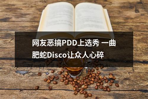 网友恶搞PDD上选秀 一曲肥蛇Disco让众人心碎