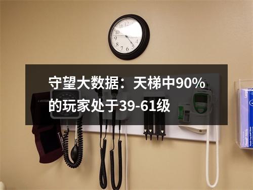 守望大数据：天梯中90%的玩家处于39-61级