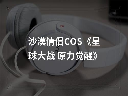 沙漠情侣COS《星球大战 原力觉醒》