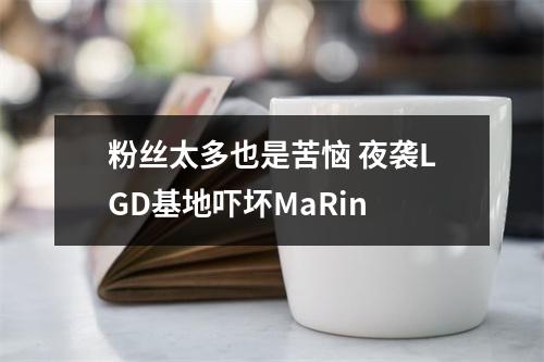 粉丝太多也是苦恼 夜袭LGD基地吓坏MaRin