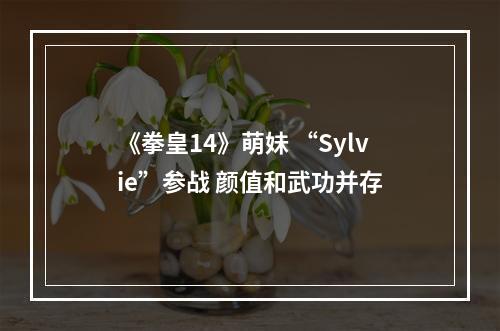 《拳皇14》萌妹 “Sylvie”参战 颜值和武功并存