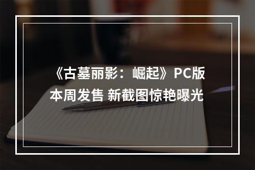 《古墓丽影：崛起》PC版本周发售 新截图惊艳曝光