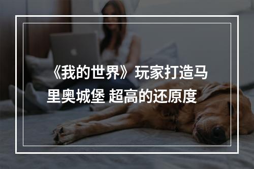 《我的世界》玩家打造马里奥城堡 超高的还原度