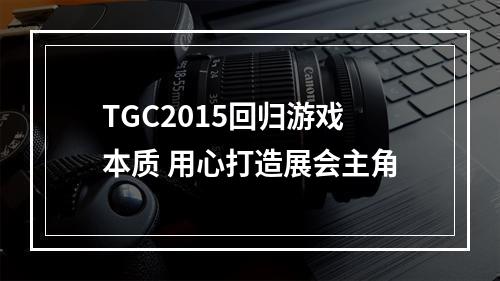 TGC2015回归游戏本质 用心打造展会主角