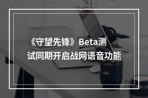 《守望先锋》Beta测试同期开启战网语音功能