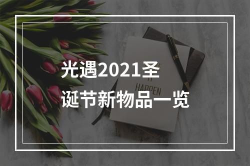 光遇2021圣诞节新物品一览