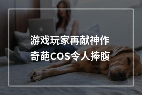 游戏玩家再献神作 奇葩COS令人捧腹