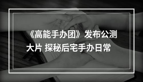 《高能手办团》发布公测大片 探秘后宅手办日常