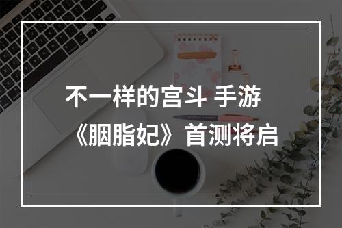 不一样的宫斗 手游《胭脂妃》首测将启