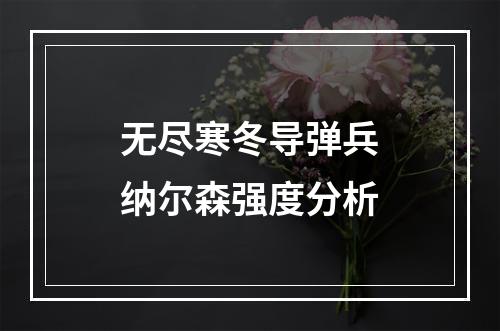 无尽寒冬导弹兵纳尔森强度分析