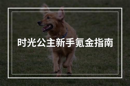 时光公主新手氪金指南