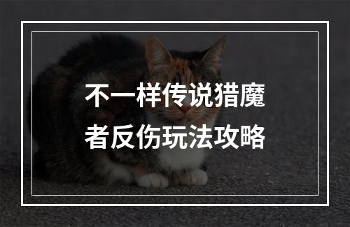 不一样传说猎魔者反伤玩法攻略