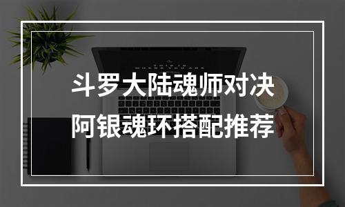 斗罗大陆魂师对决阿银魂环搭配推荐