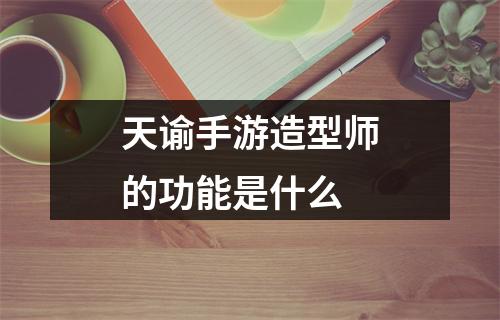 天谕手游造型师的功能是什么