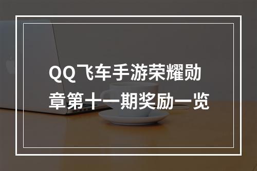 QQ飞车手游荣耀勋章第十一期奖励一览