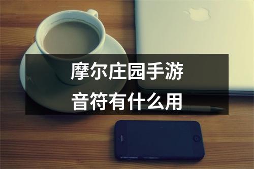 摩尔庄园手游音符有什么用