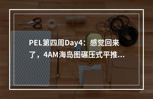 PEL第四周Day4：感觉回来了，4AM海岛图碾压式平推勇夺周决首鸡