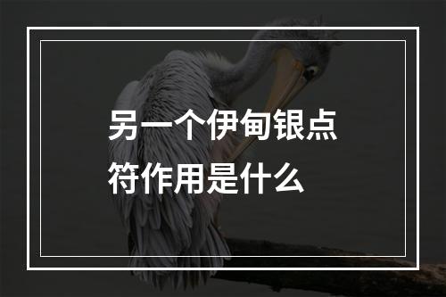 另一个伊甸银点符作用是什么