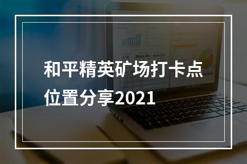 和平精英矿场打卡点位置分享2021