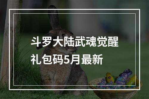 斗罗大陆武魂觉醒礼包码5月最新