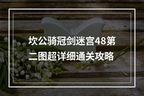 坎公骑冠剑迷宫48第二图超详细通关攻略