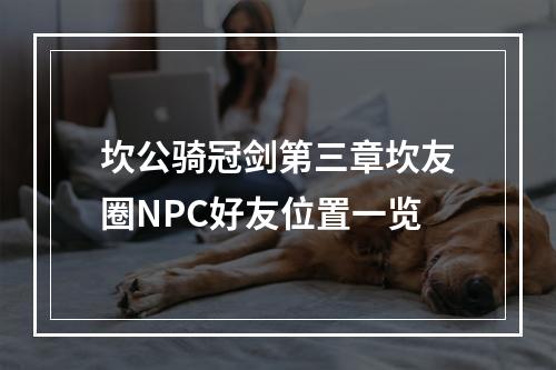 坎公骑冠剑第三章坎友圈NPC好友位置一览