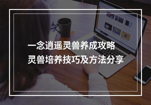 一念逍遥灵兽养成攻略 灵兽培养技巧及方法分享