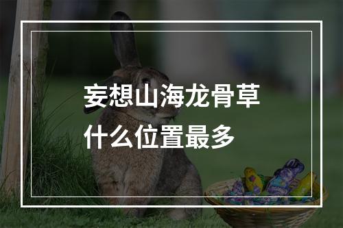 妄想山海龙骨草什么位置最多