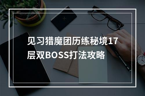 见习猎魔团历练秘境17层双BOSS打法攻略