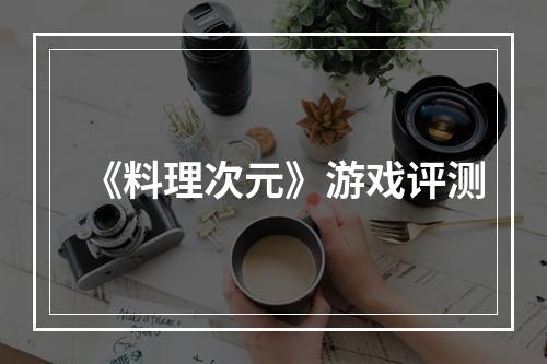 《料理次元》游戏评测