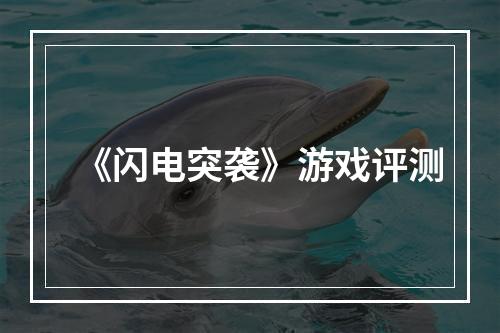 《闪电突袭》游戏评测