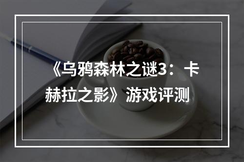 《乌鸦森林之谜3：卡赫拉之影》游戏评测