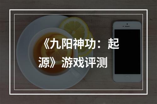 《九阳神功：起源》游戏评测