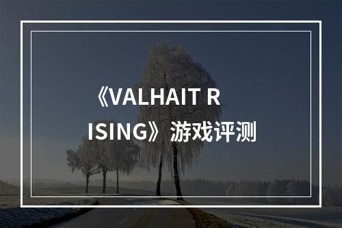 《VALHAIT RISING》游戏评测