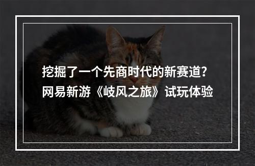 挖掘了一个先商时代的新赛道？网易新游《岐风之旅》试玩体验