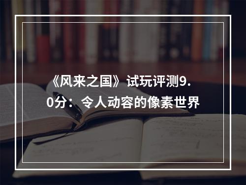 《风来之国》试玩评测9.0分：令人动容的像素世界