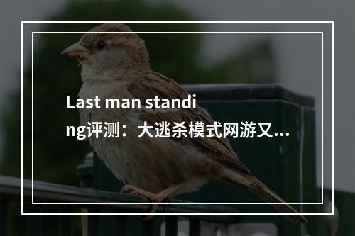 Last man standing评测：大逃杀模式网游又添新军