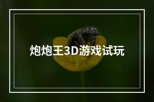 炮炮王3D游戏试玩