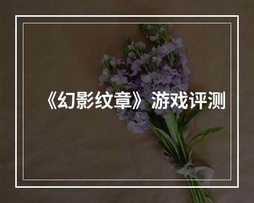 《幻影纹章》游戏评测