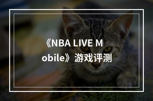 《NBA LIVE Mobile》游戏评测