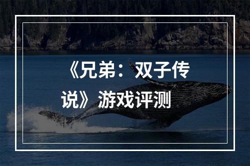 《兄弟：双子传说》游戏评测