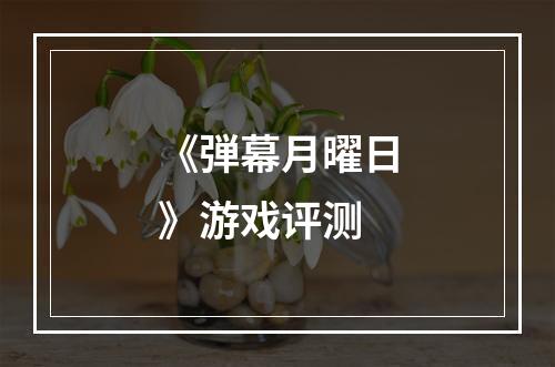 《弾幕月曜日》游戏评测