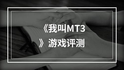 《我叫MT3》游戏评测